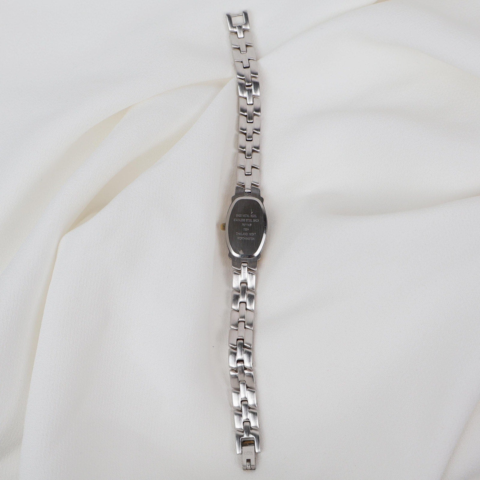 Vintage Two Tone Worthington Watch with a Rectangle/ Oval Face