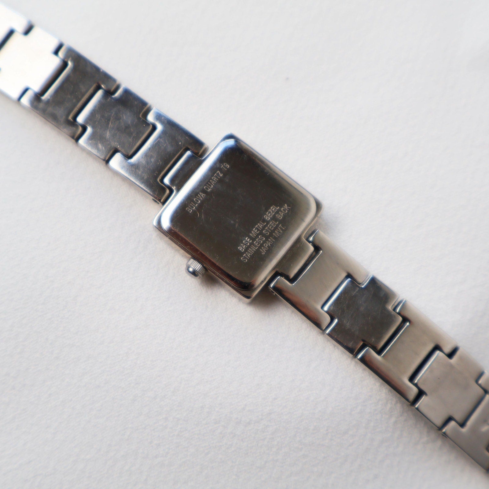 Vintage Bulova Opal Square Face Watch