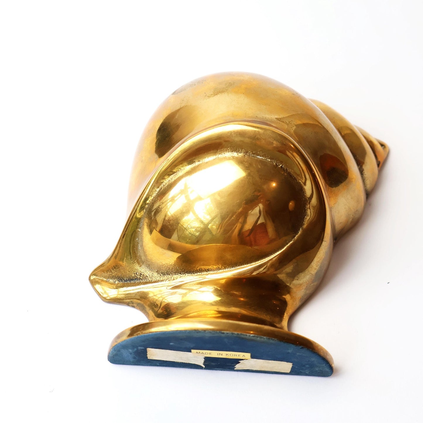 Vintage Brass Seashell Bookend / Paper Weight