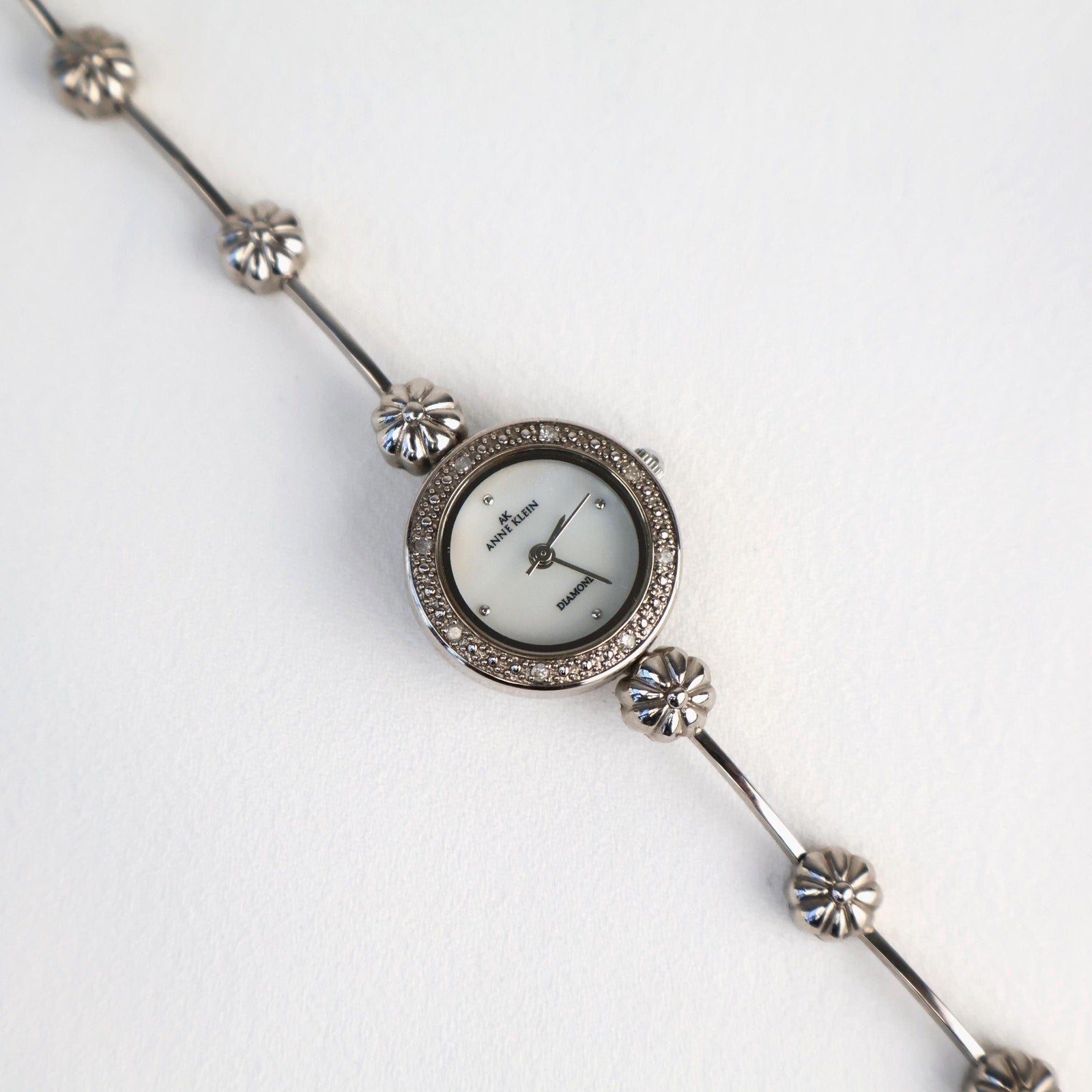 Vintage Anne Klein Silver Bracelet Watch