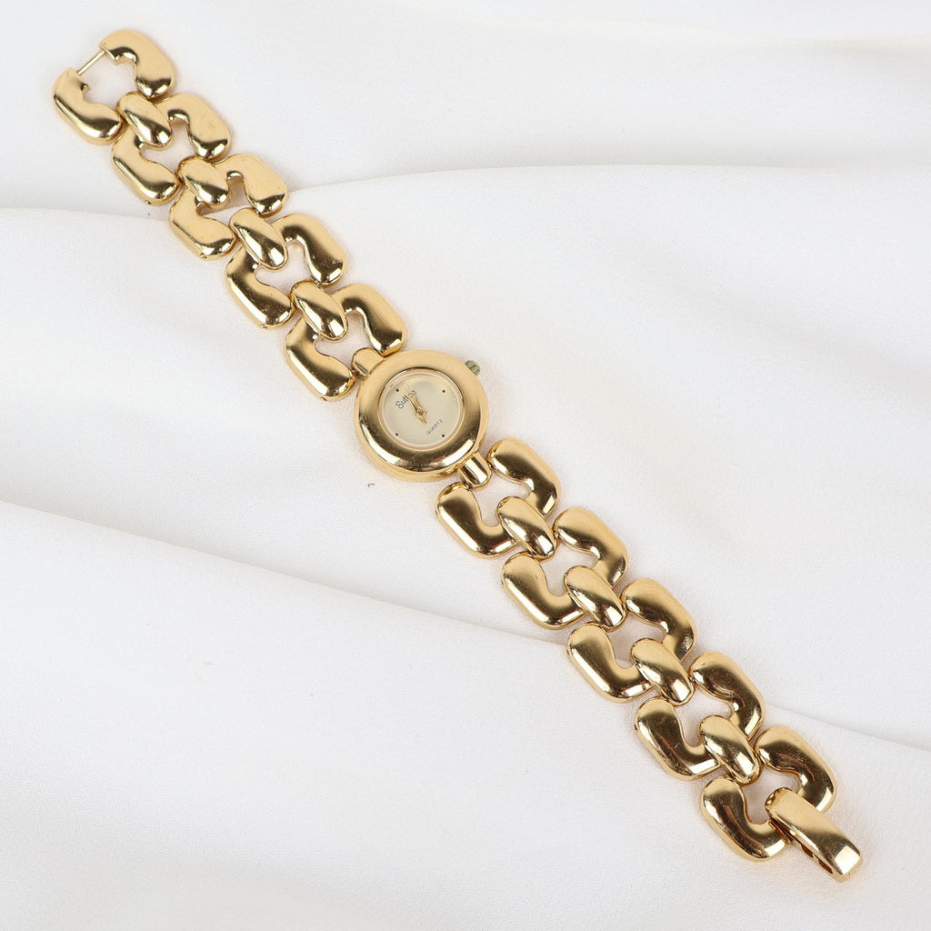 Vintage Gold Tone Chunky Sutton Watch