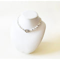 Watch Necklace | Vintage One of a Kind Pearl and Crystal Watch Choker 10K Gold Face by