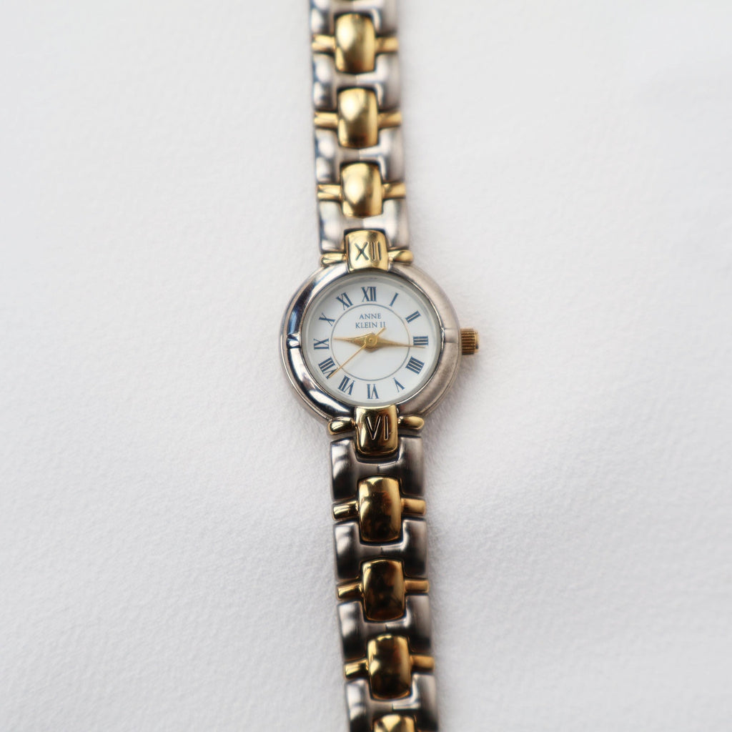 Vintage Two Tone Anne Klein II Small Cocktail Watch
