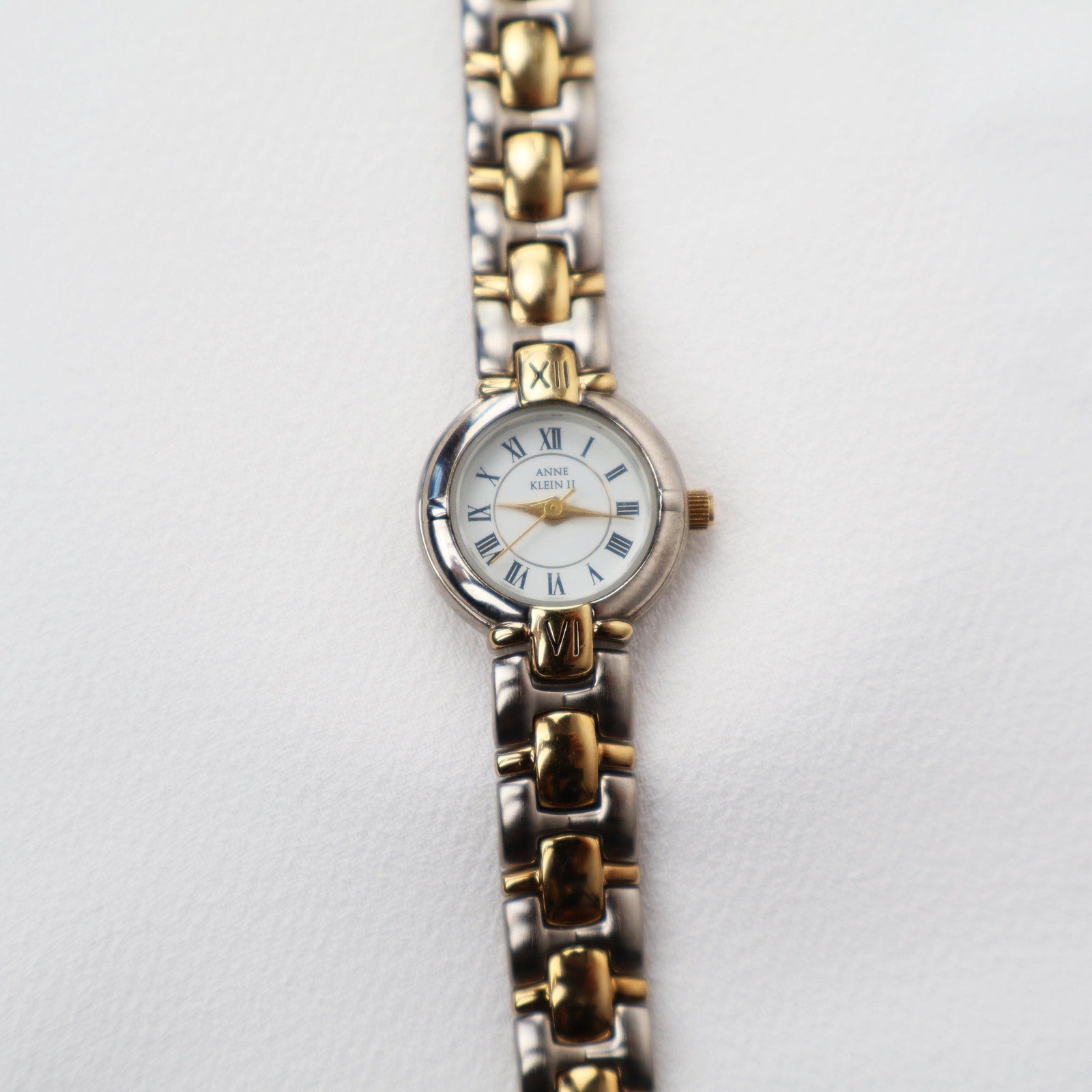 Vintage Two Tone Anne Klein II Small Cocktail Watch