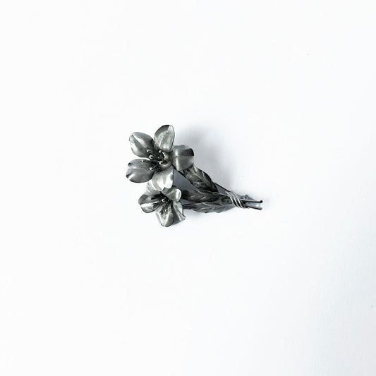 Vintage Sterling Silver Floral Broach by Harry S. Bick and Sons