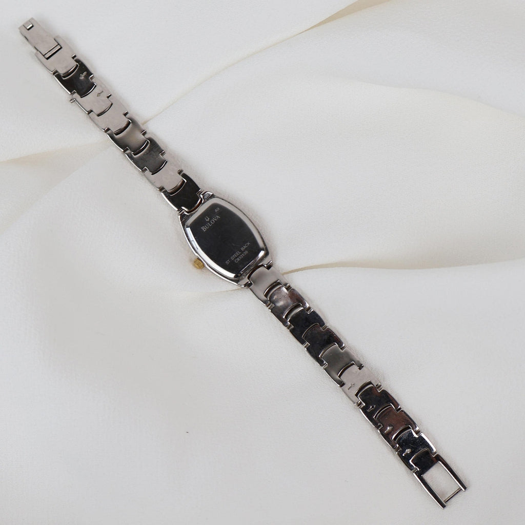 Vintage Two Tone Caravelle by Bulova Watch with Floral Details
