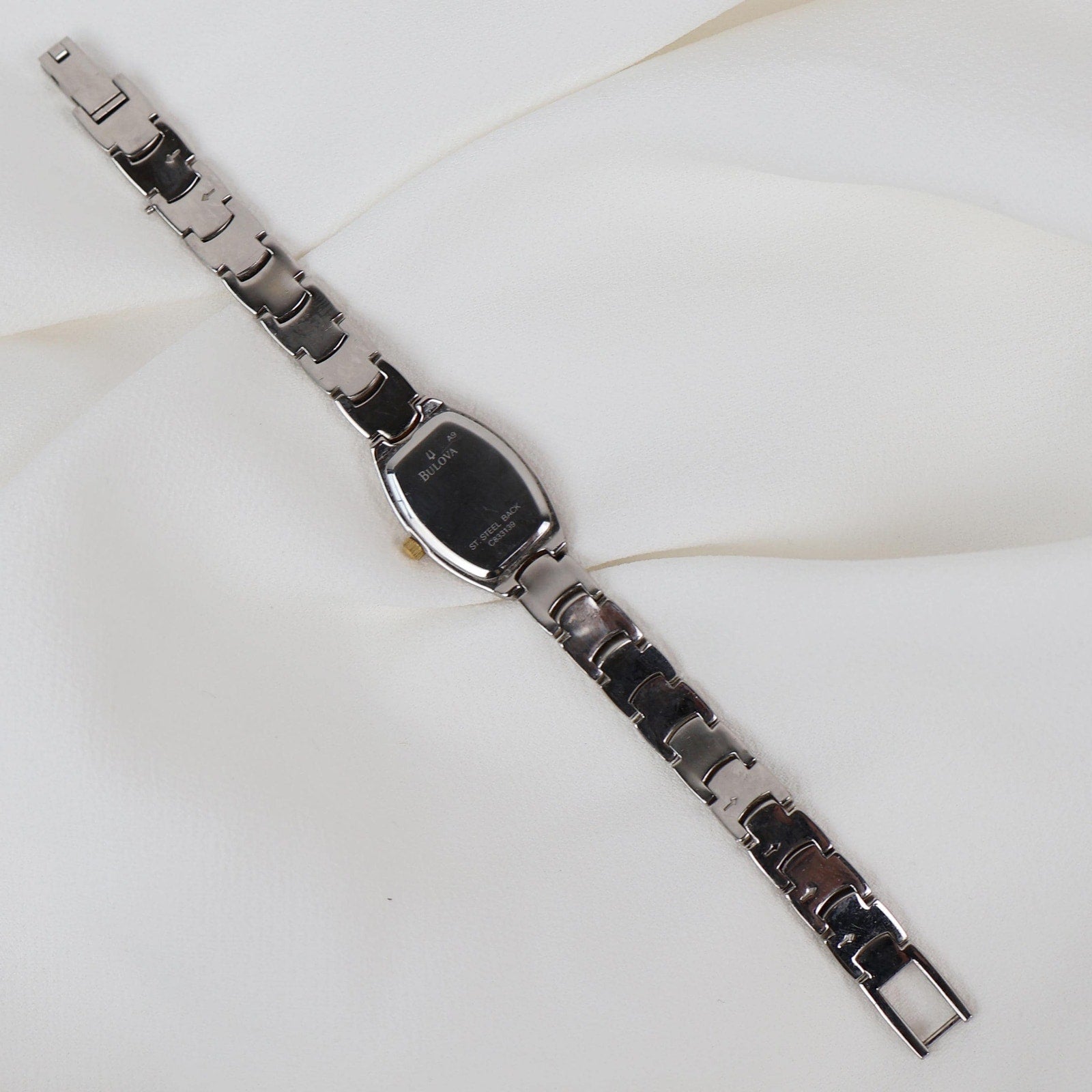 Vintage Two Tone Caravelle by Bulova Watch with Floral Details