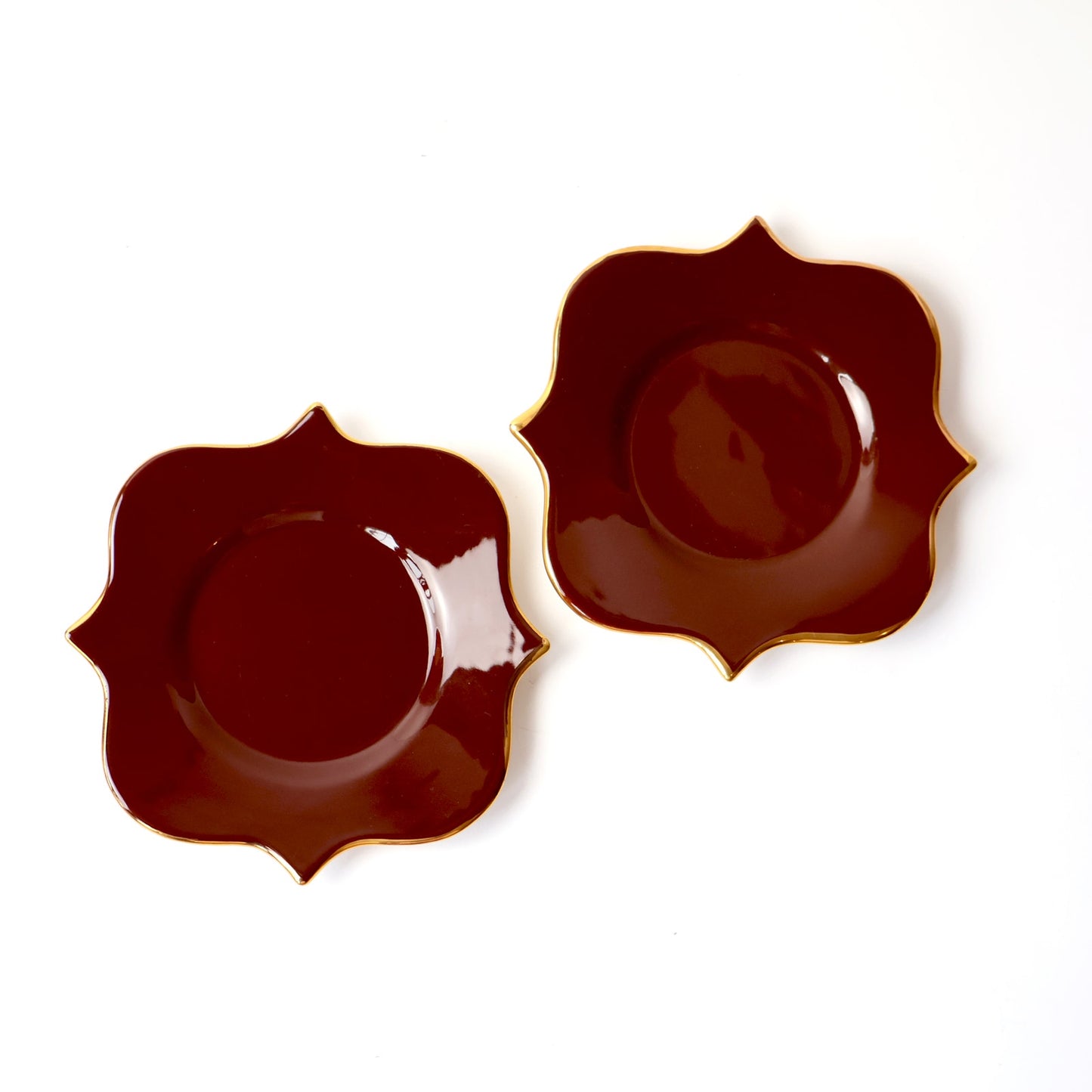 Vintage L'Object Purple Scalloped Plates