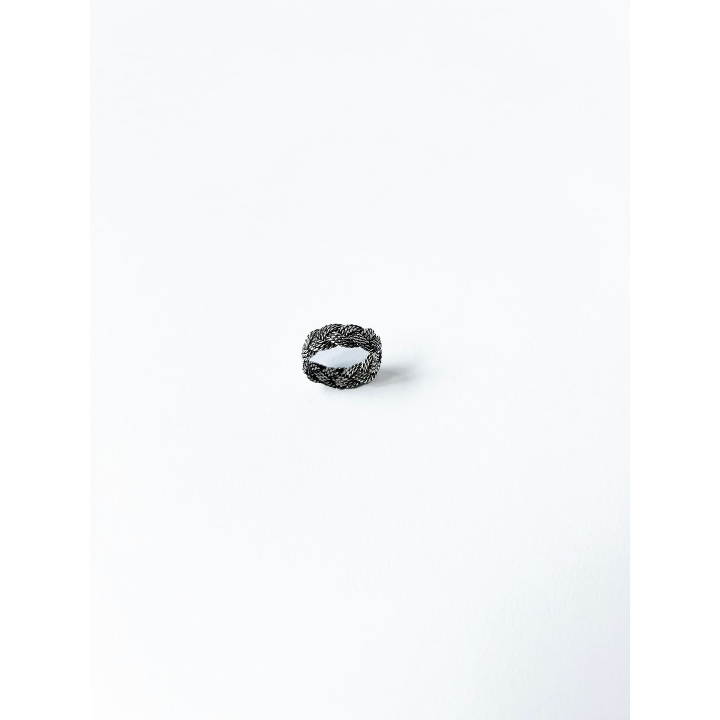 Vintage Braided Sterling Silver Ring