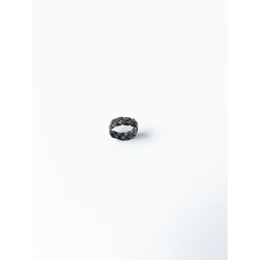 Vintage Braided Sterling Silver Ring
