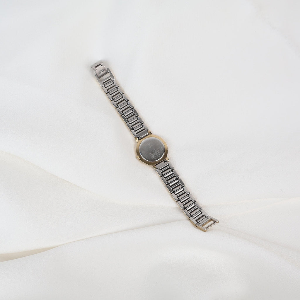 Stunning Two Tone Vintage YSL Watch with White Face