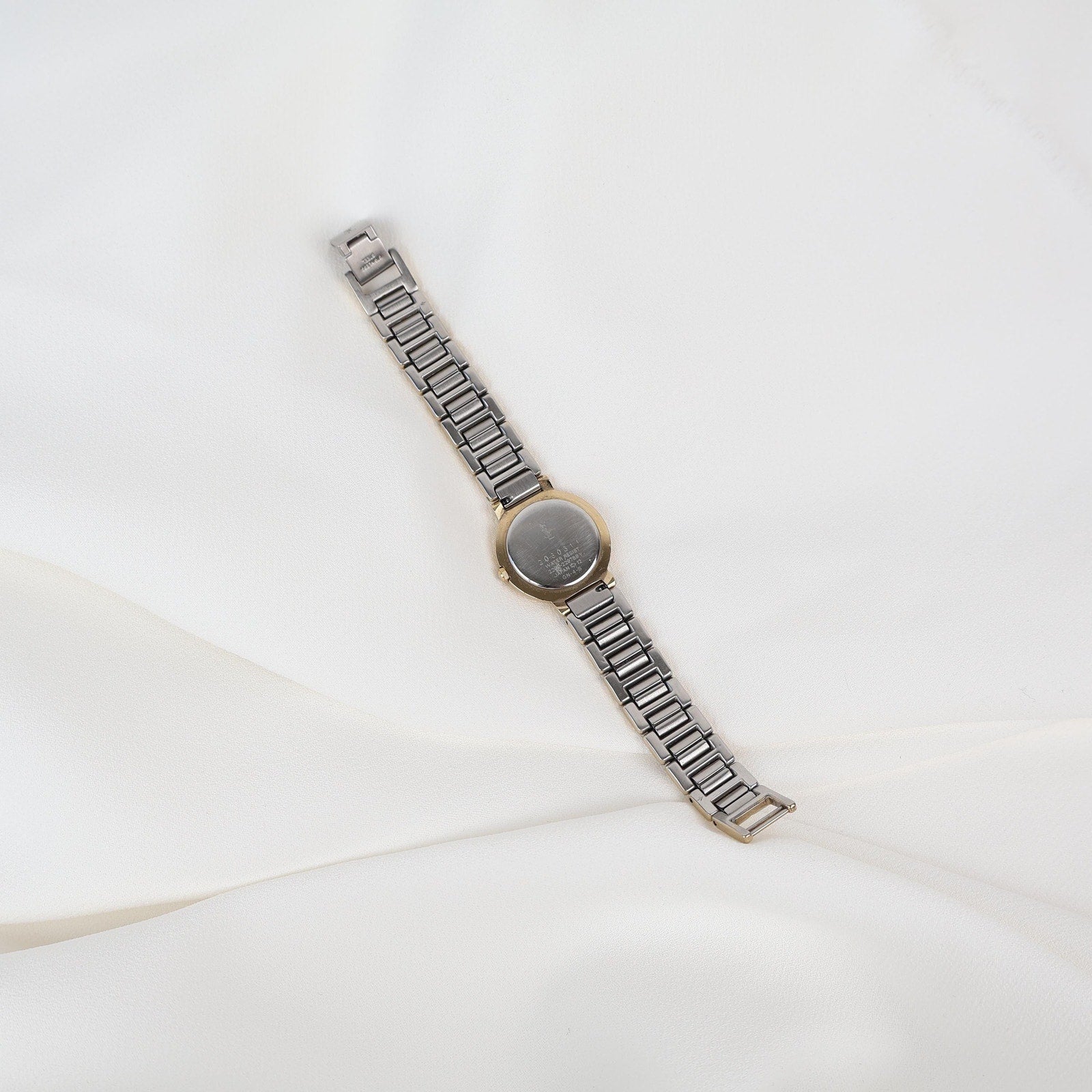 Stunning Two Tone Vintage YSL Watch with White Face