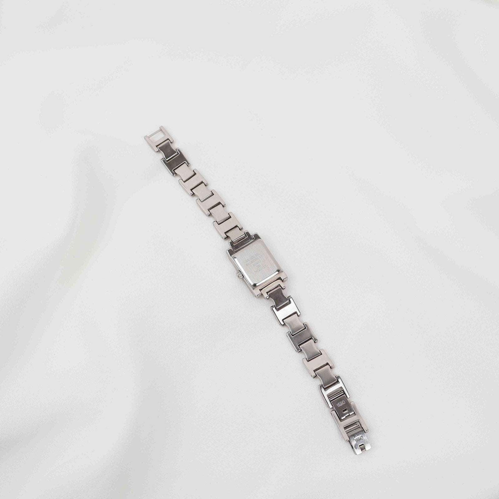 Vintage Nine West Square Face Watch – Silver Tone Bracelet (Working Battery)