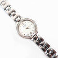 Vintage Silver Citizen Watch with Round Face, Japanese Movement