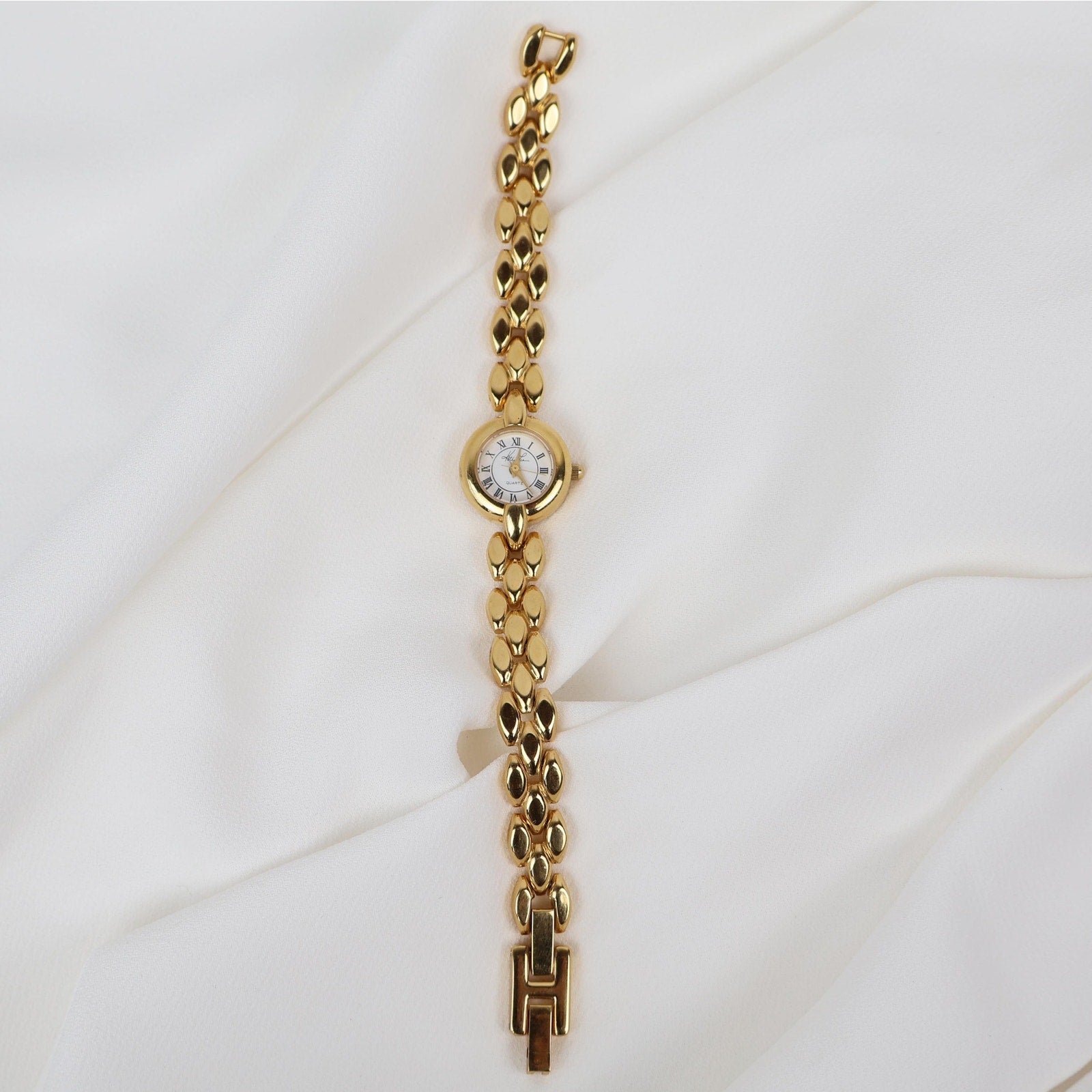 Vintage Gold Tone Kathie Lee Bracelet Watch