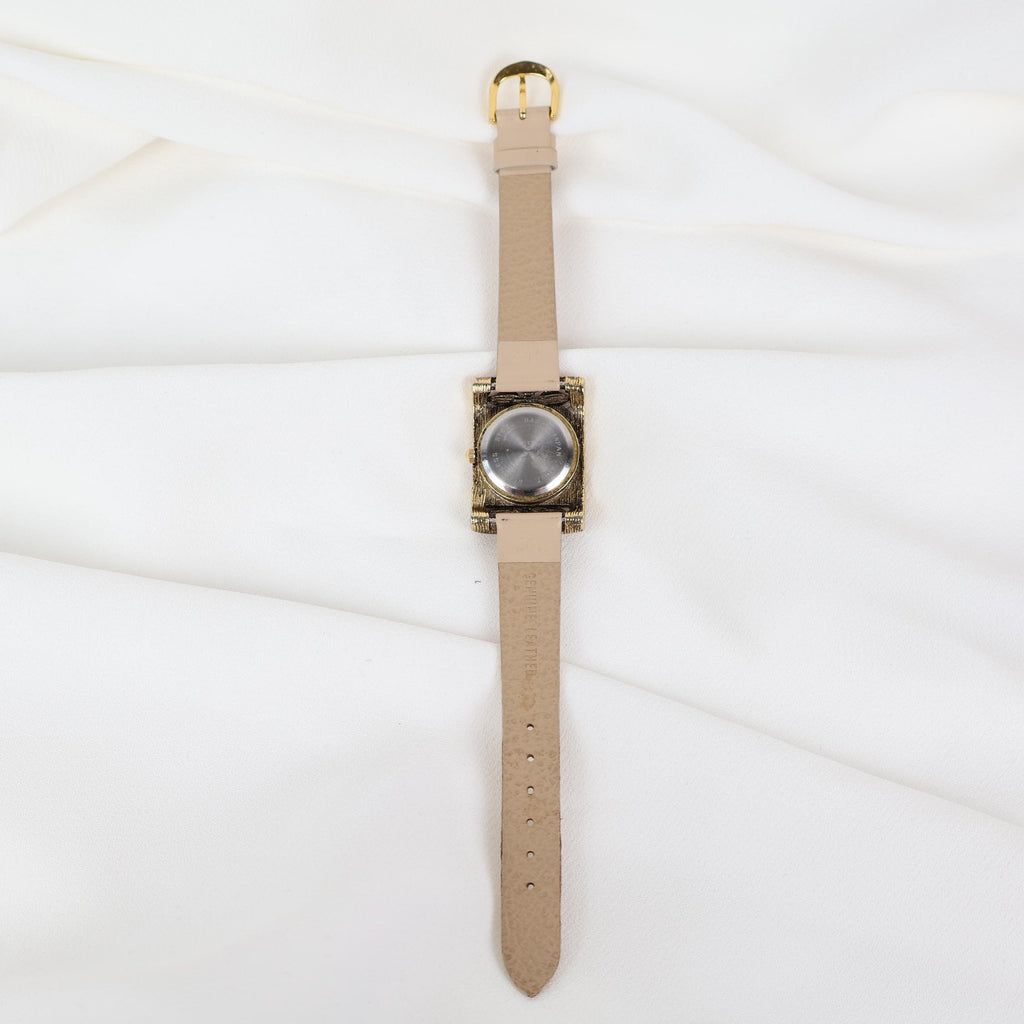 Vintage Anne Koplik Watch with Nude Leather Strap