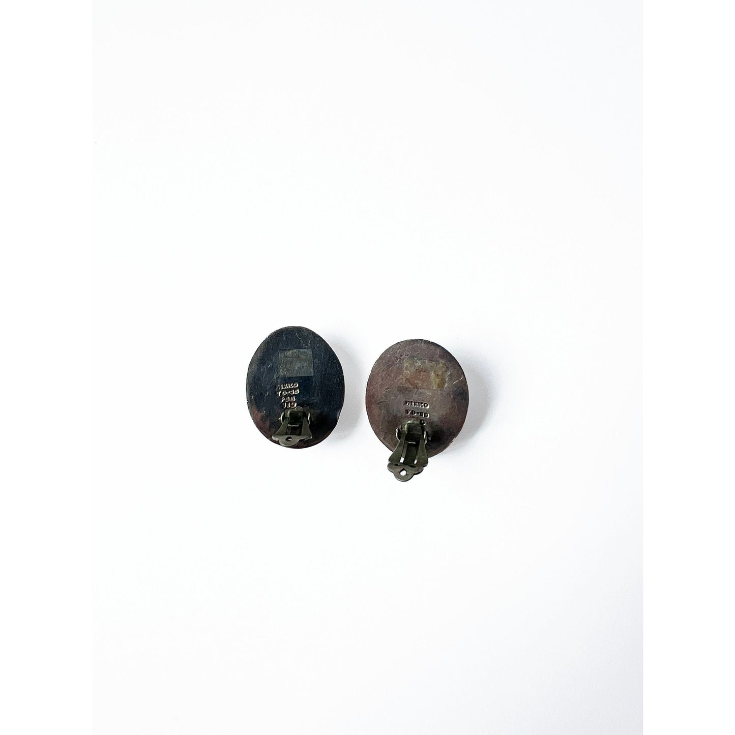 Vintage Sterling Silver Clip On Earrings
