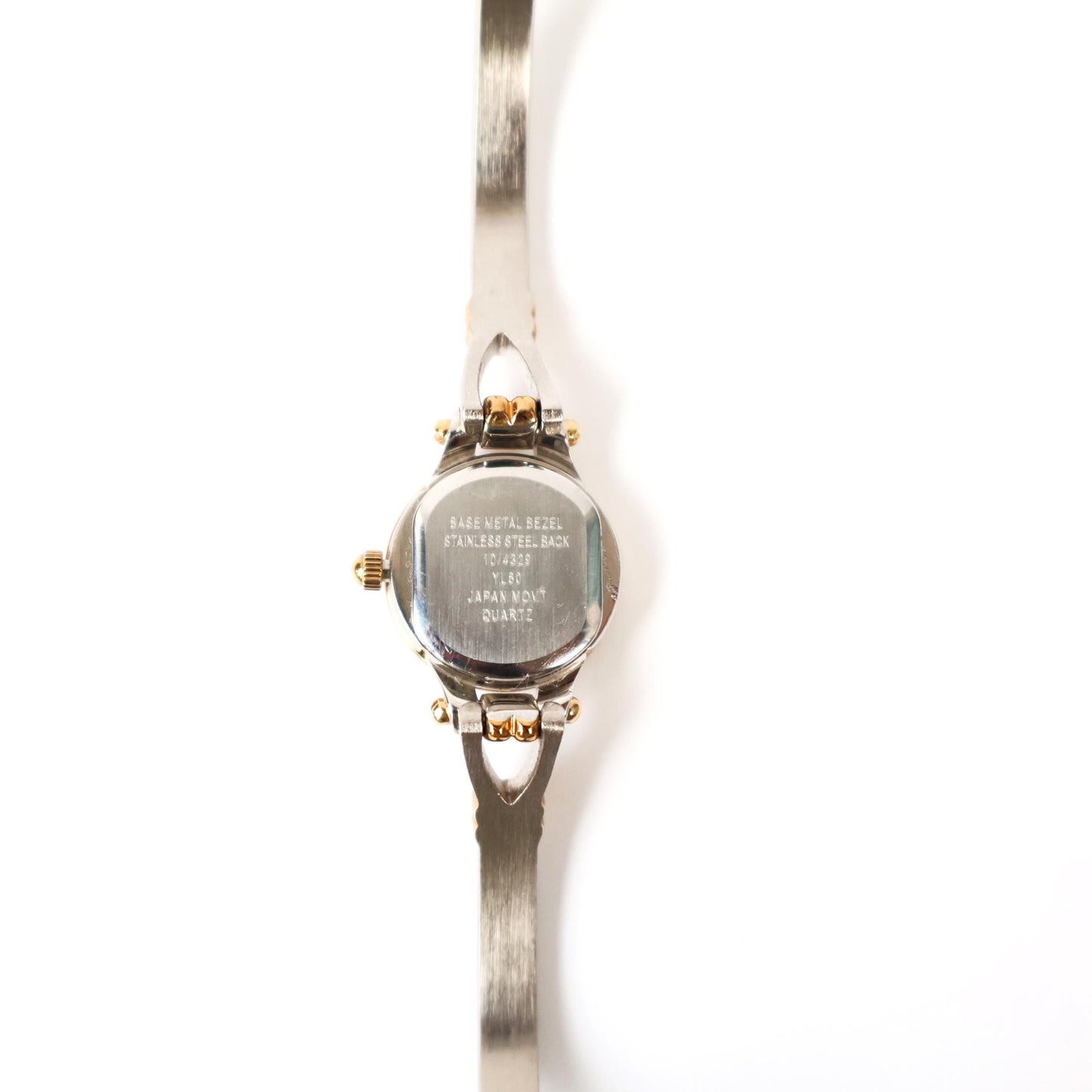 Vintage Two-Toned Watch with White Round Face | ANNE KLEIN II