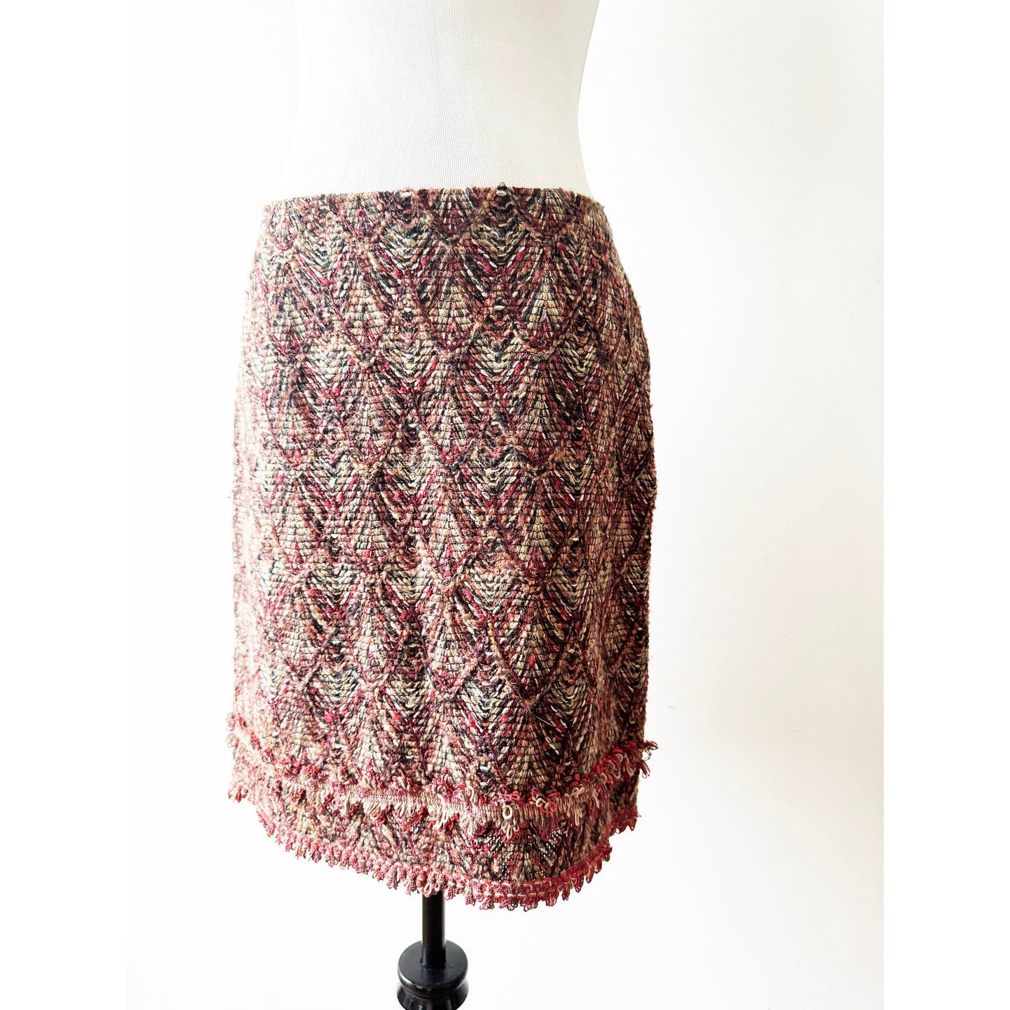 Y2k ANNA SUI Colorful Knit Skirt | Size US 8
