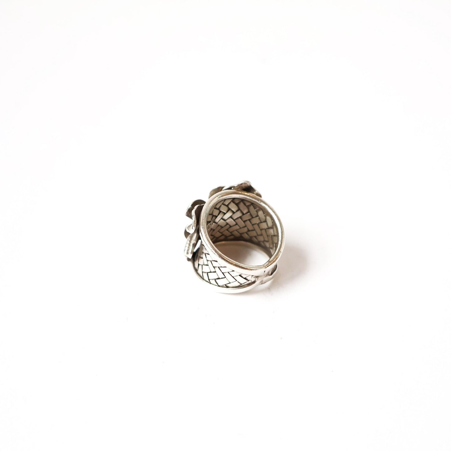 Vintage Sterling Flower Ring - 925 - Size 9.25 US