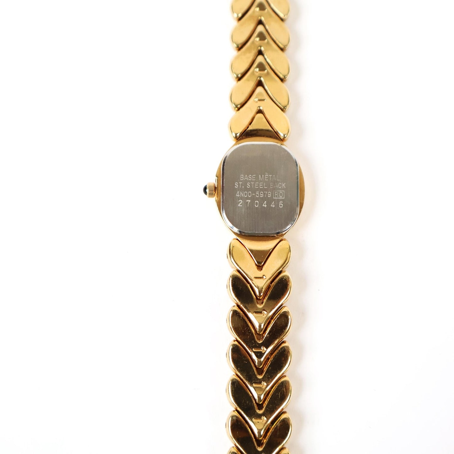 Vintage Gold Watch with Black Face | SEIKO