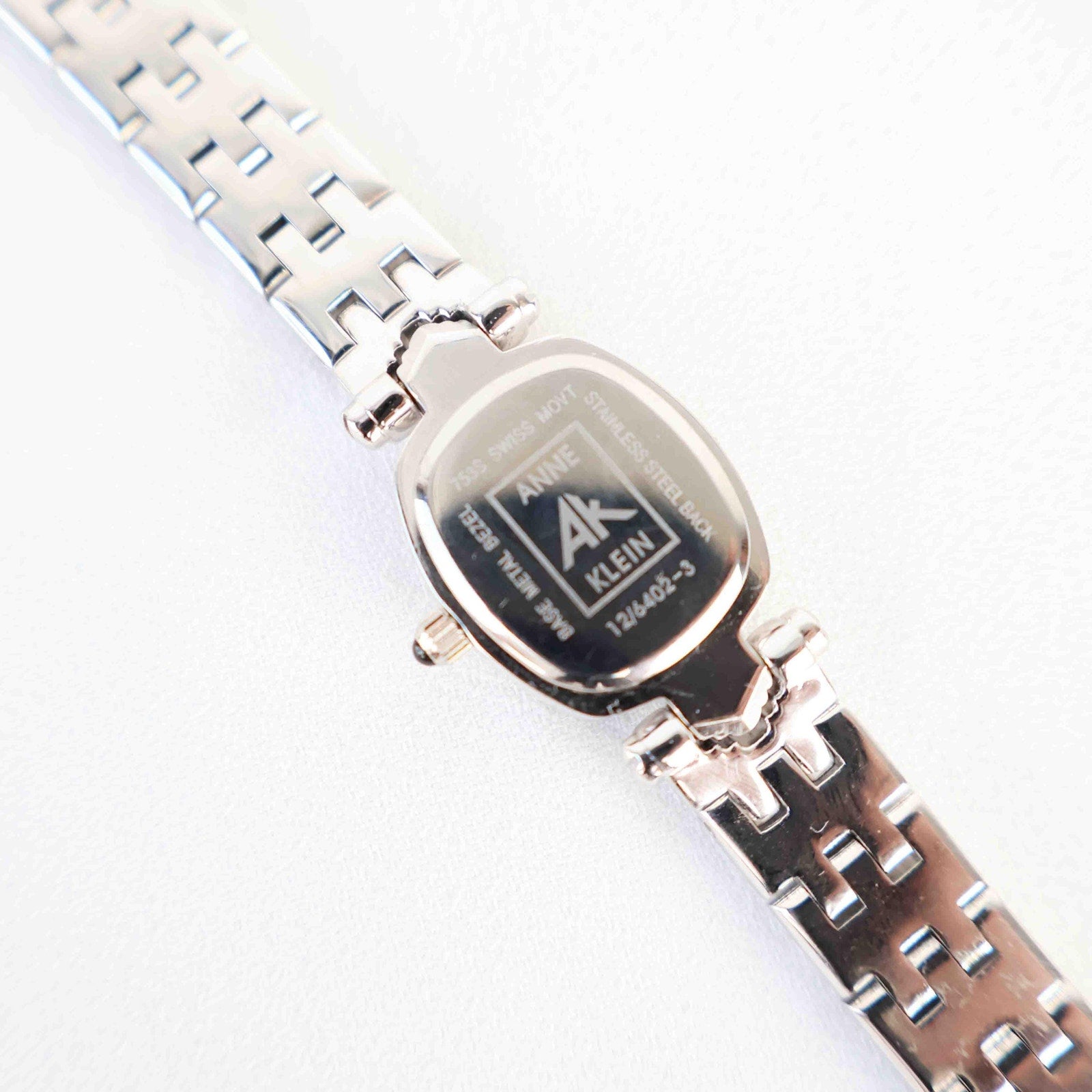 Vintage Anne Klein Watch with a Bedazzled Face - Silver Bracelet (Working Battery)