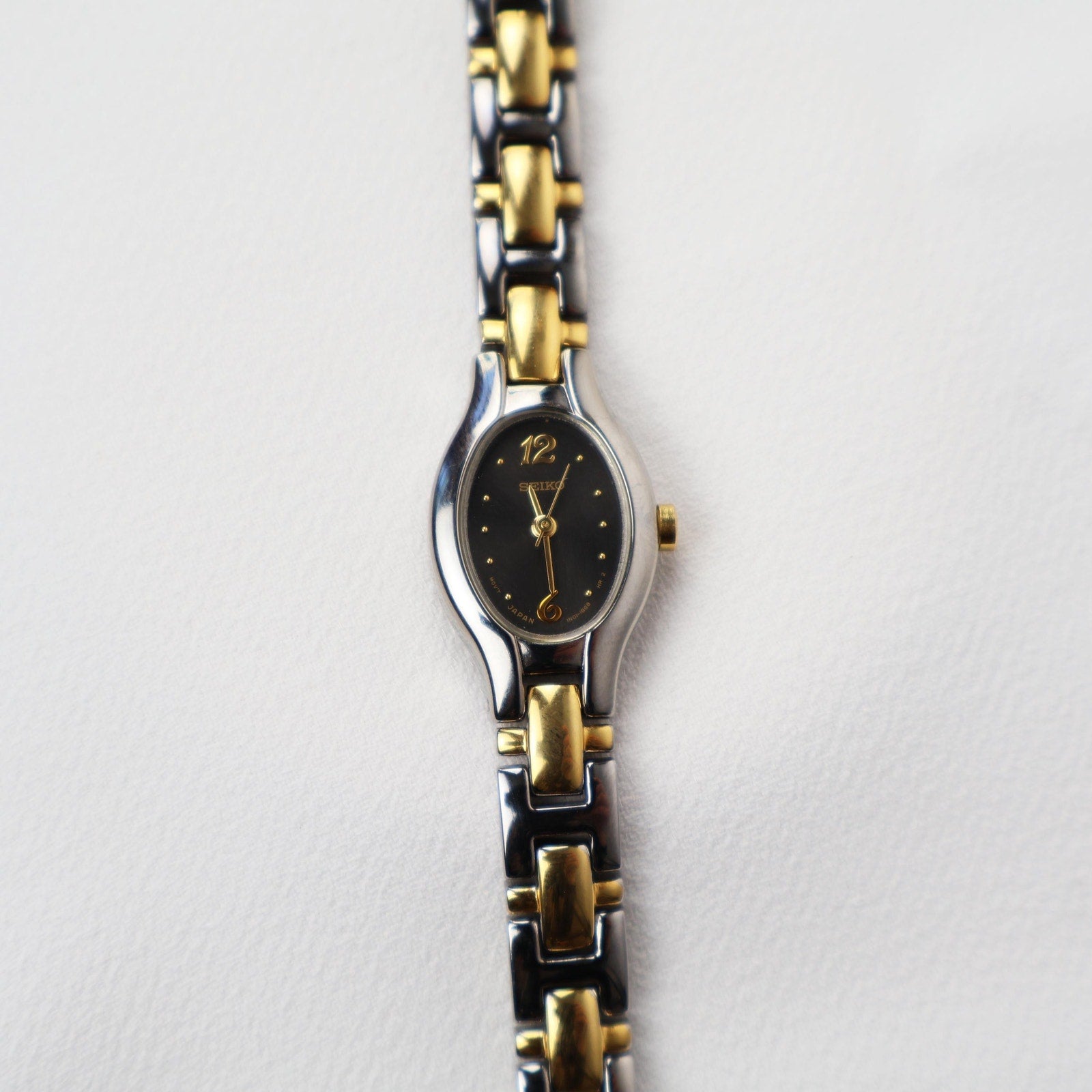 Vintage Two Tone Seiko with a Blue/ Black Face