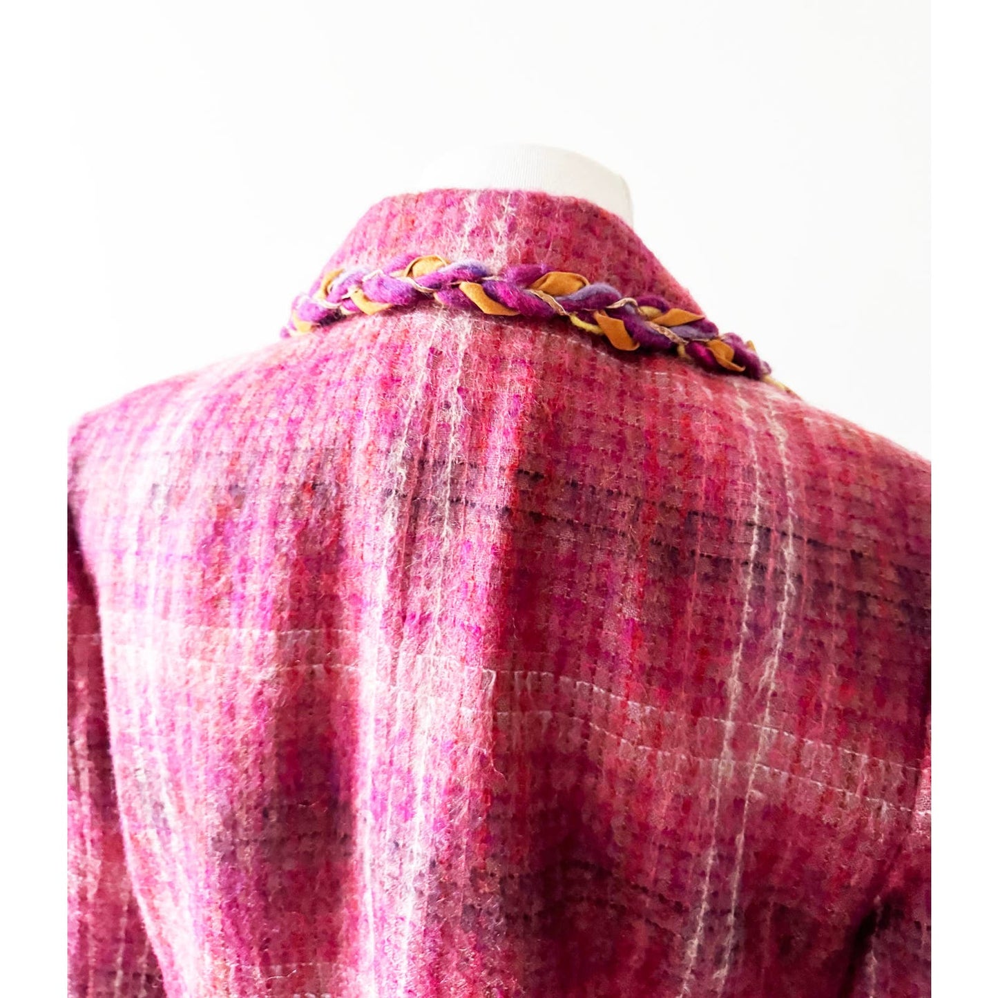 Y2k ANNA SUI Pink Wool and Mohair Blazer | Size US 8