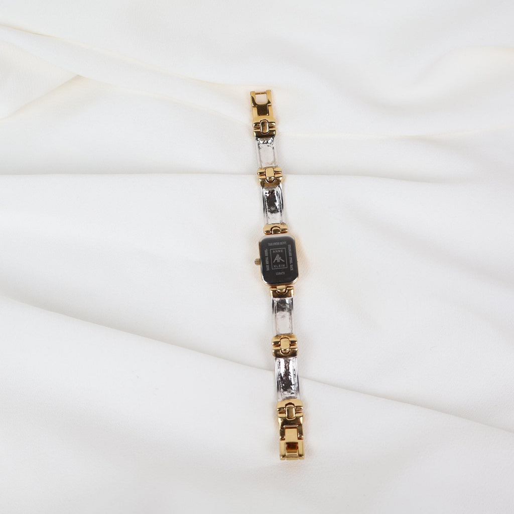 Vintage Two Tone Anne Klein Watch with a Rectangle Face Watch