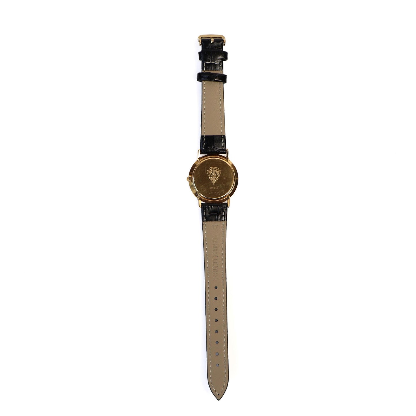 Vintage Gucci Gold Circle Face Watch with Leather Band | GUCCI