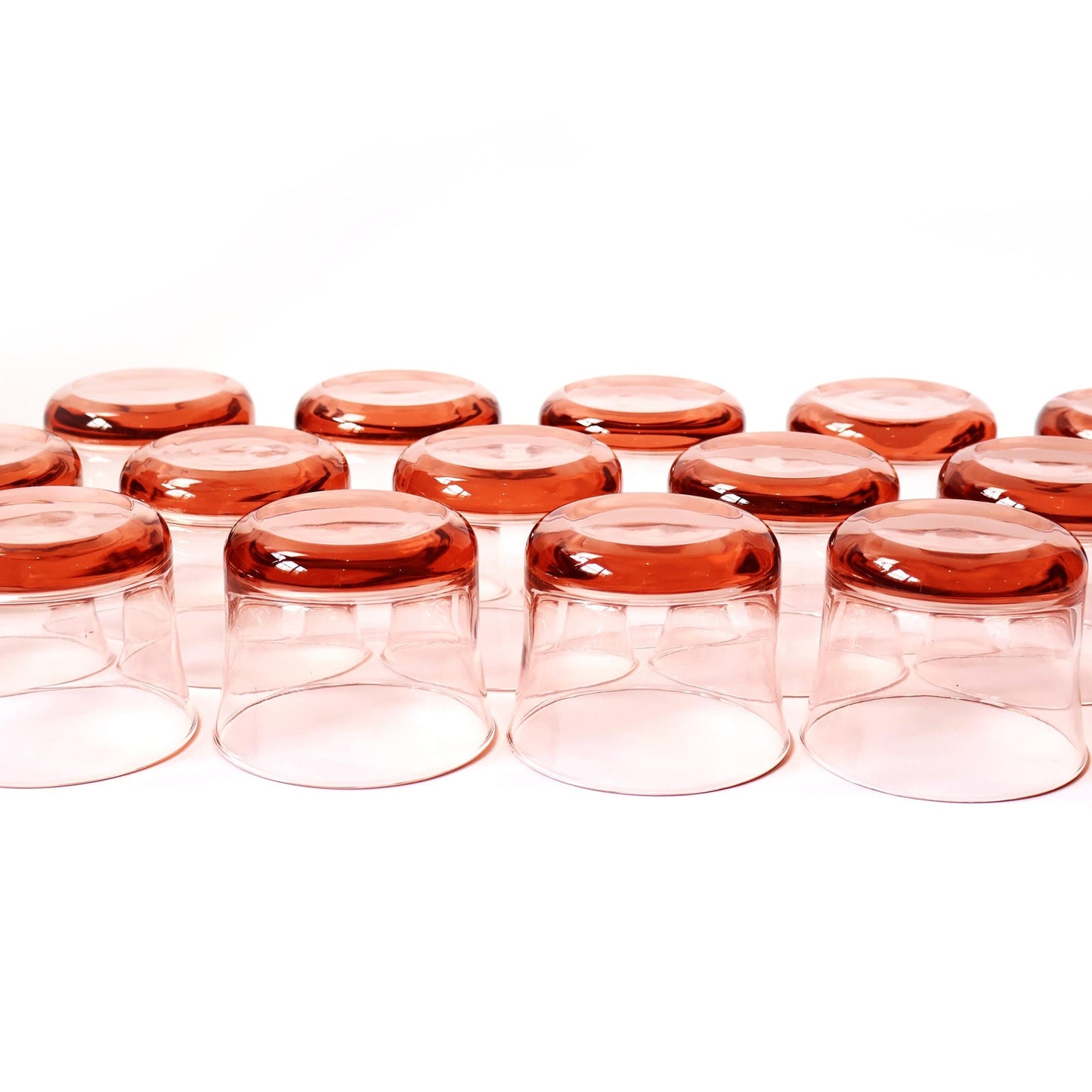 Vintage Pink Cocktail Glass Set