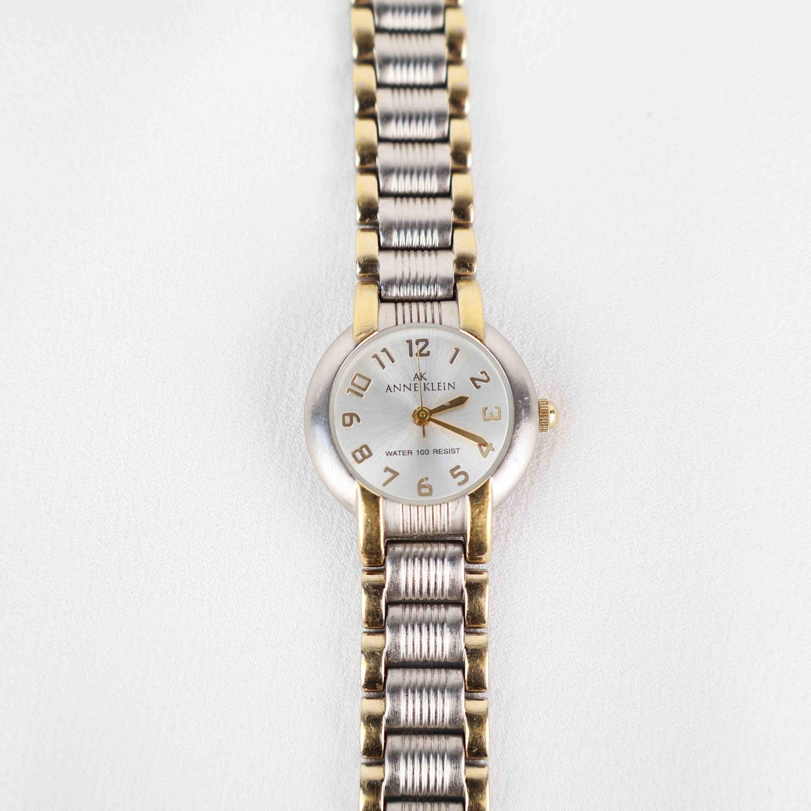 Vintage Anne Klein Circle Face Watch – Two Tone Bracelet (Working Battery)