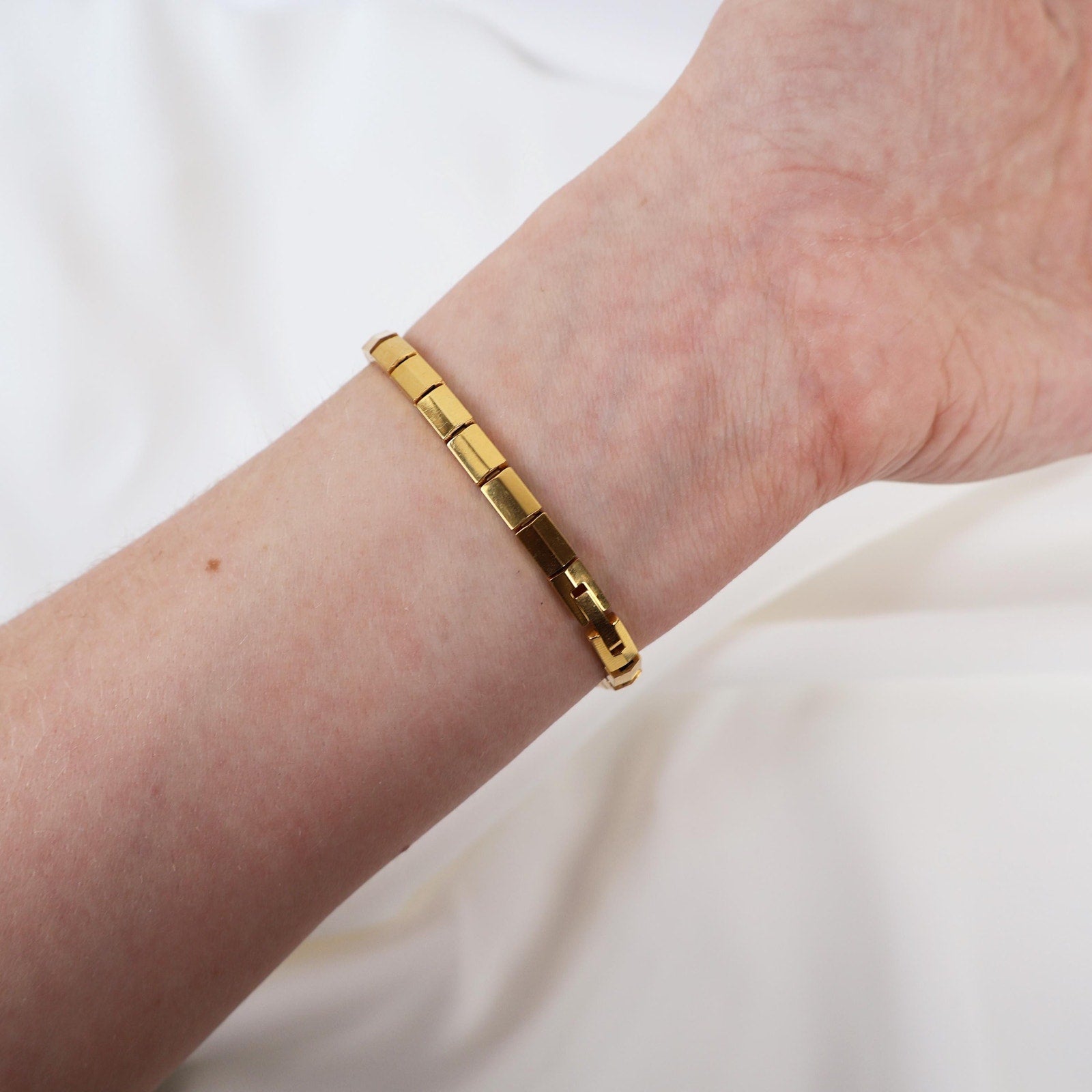Vintage 18k Gold Plated Christian Gold Watch