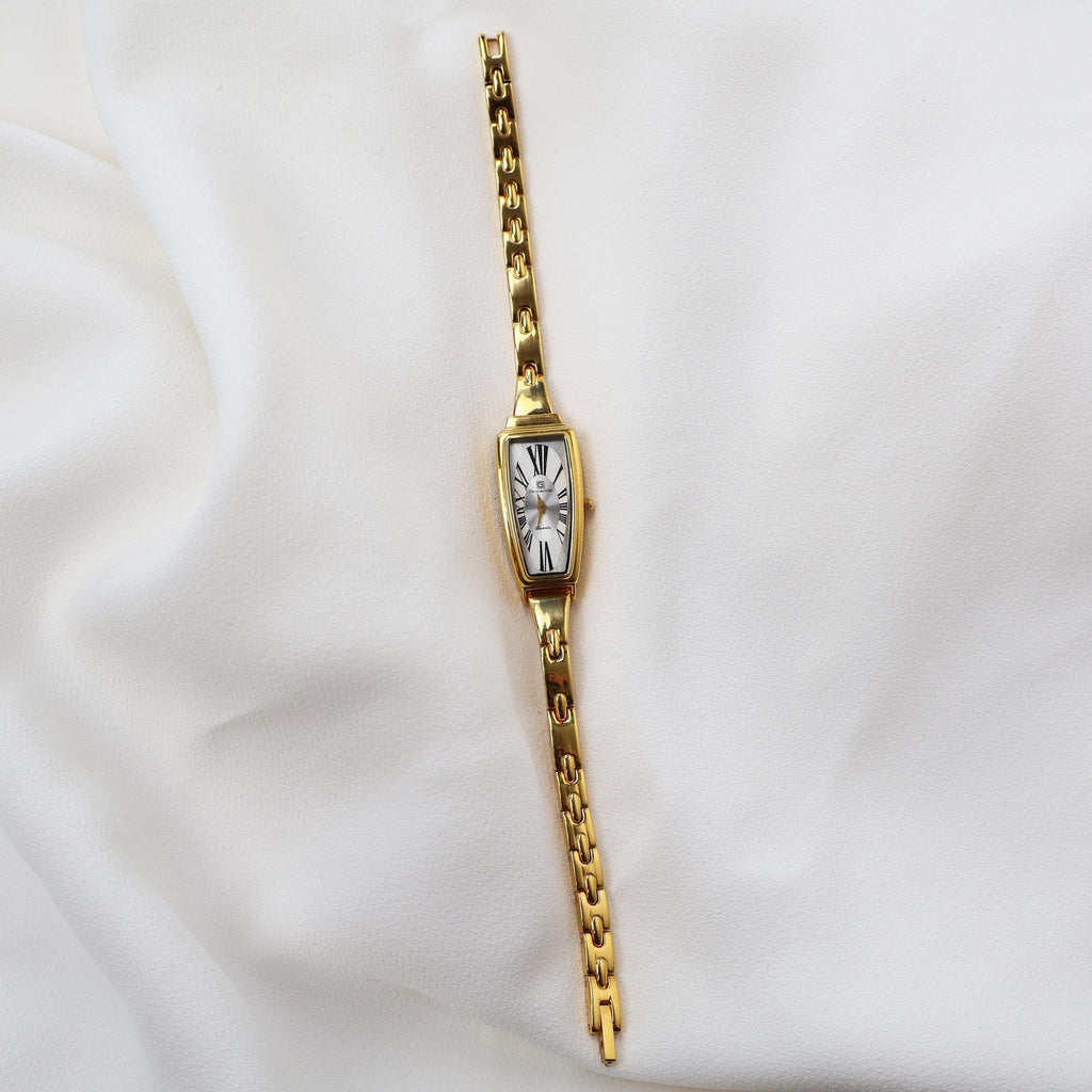 Vintage 18k Gold Plated Christian Gold Watch