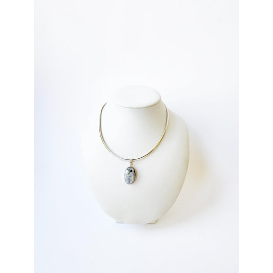 Rainbow Moonstone With 925 Sterling Silver Pendant and Chain