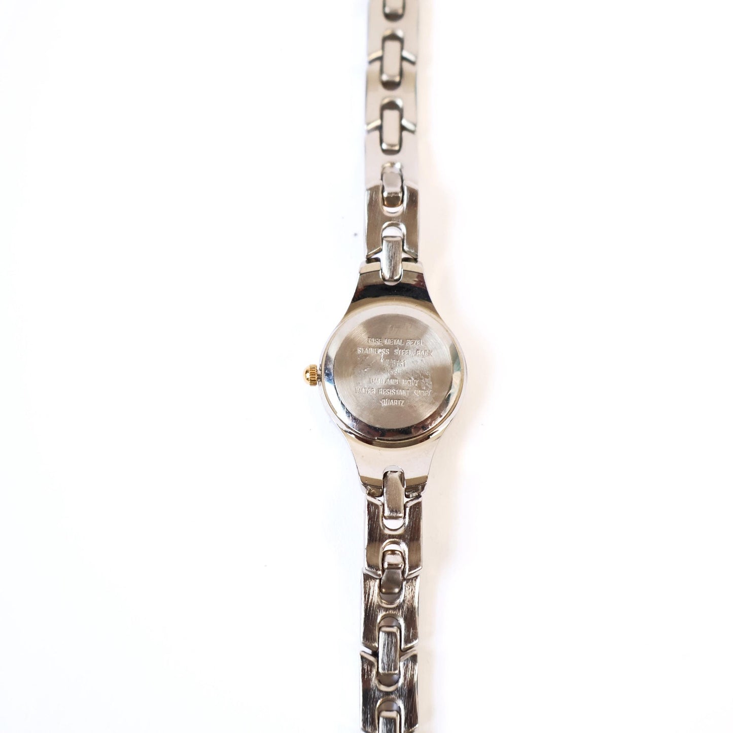 Vintage Two-Toned Watch with Small White Round Face | ANNE KLEIN