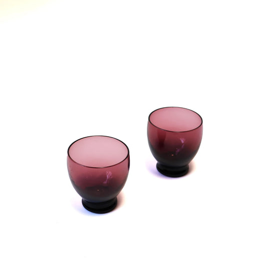 Vintage Plum Goblet Set