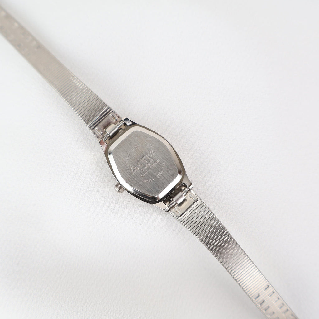 Vintage Activa Silver Tone Quartz Watch
