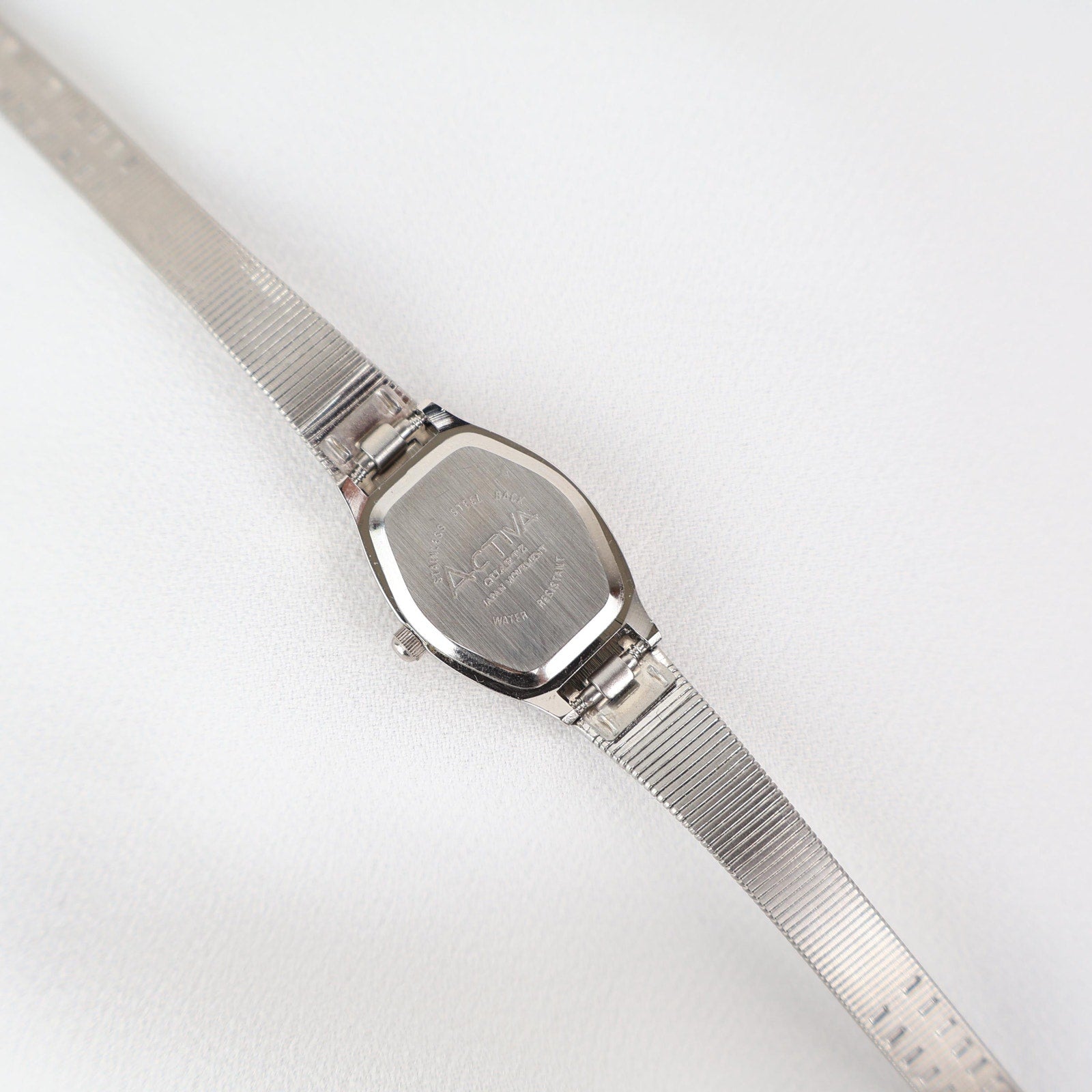 Vintage Activa Silver Tone Quartz Watch