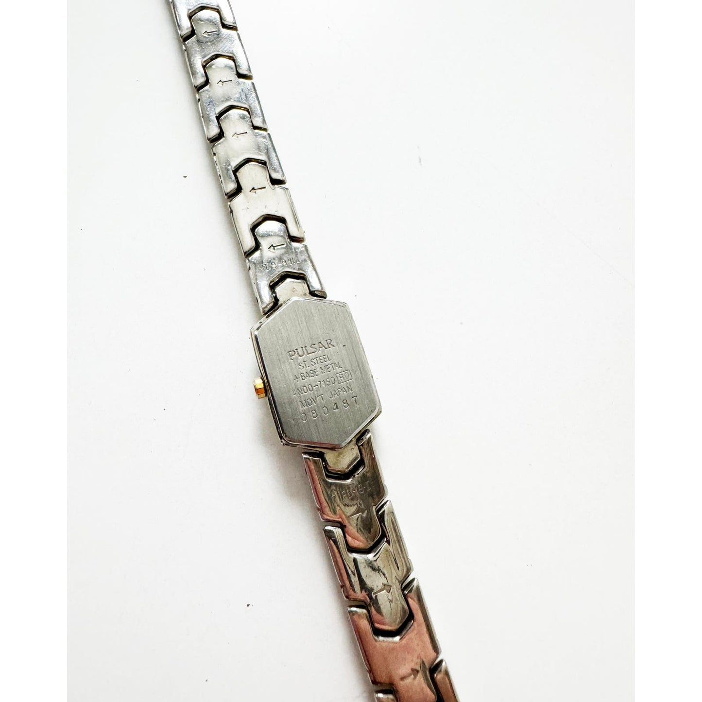 Vintage Two Tone Watch with Hexagon Face | Pulsar