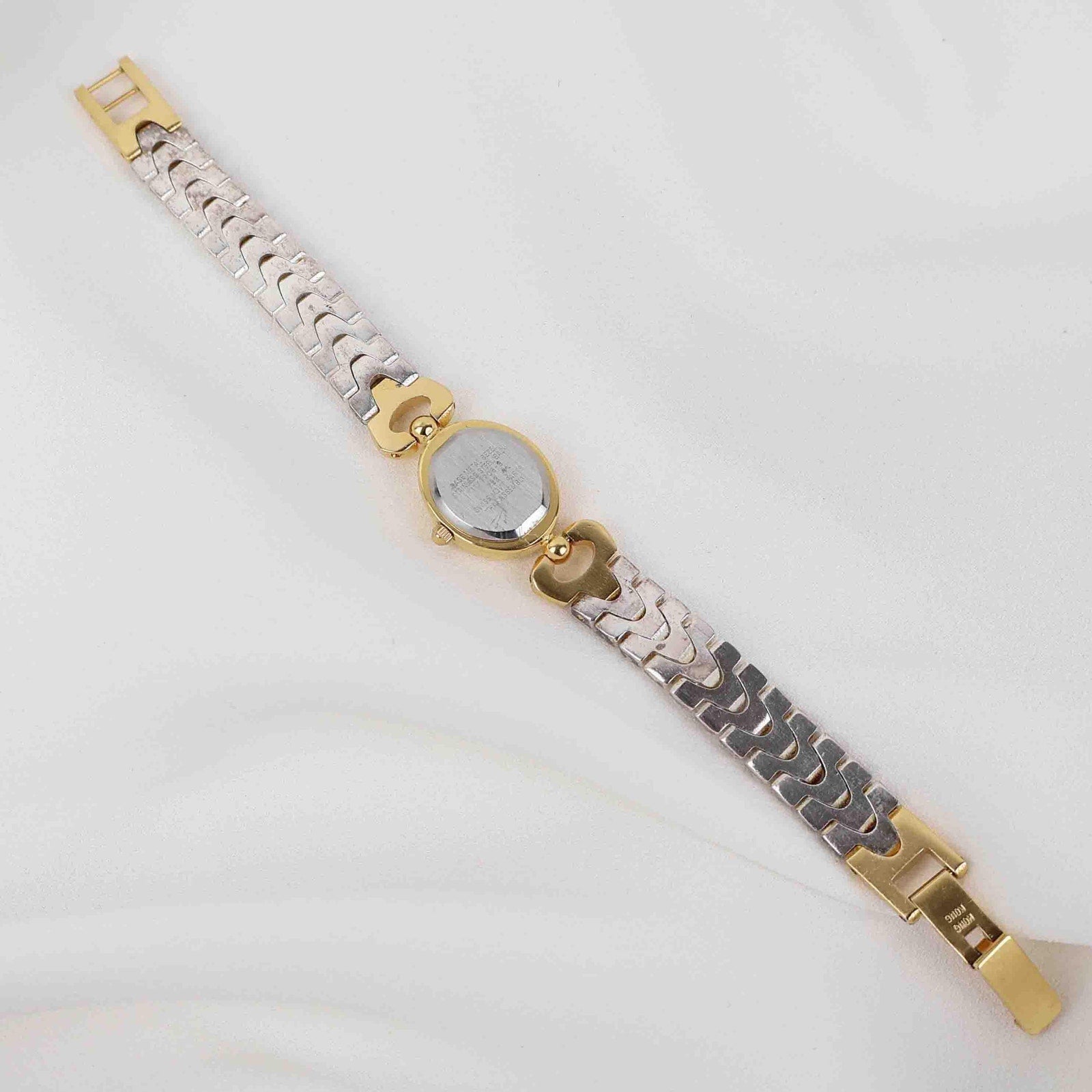 Vintage Anne Klein Oval Face Watch – Two Tone Bracelet (Working Battery)