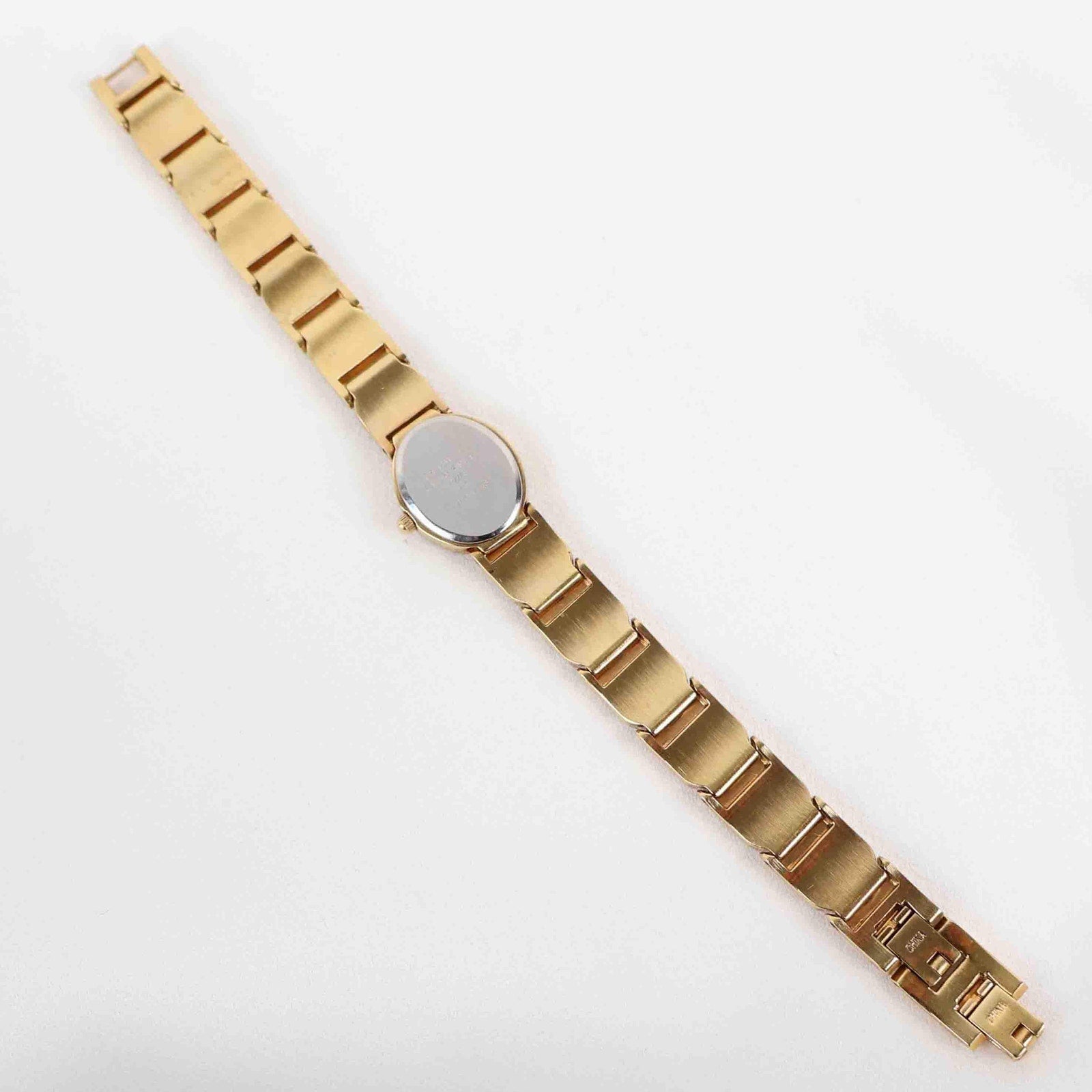 Vintage Armitron Oval Face Watch – Gold Tone Bracelet (Working Battery)