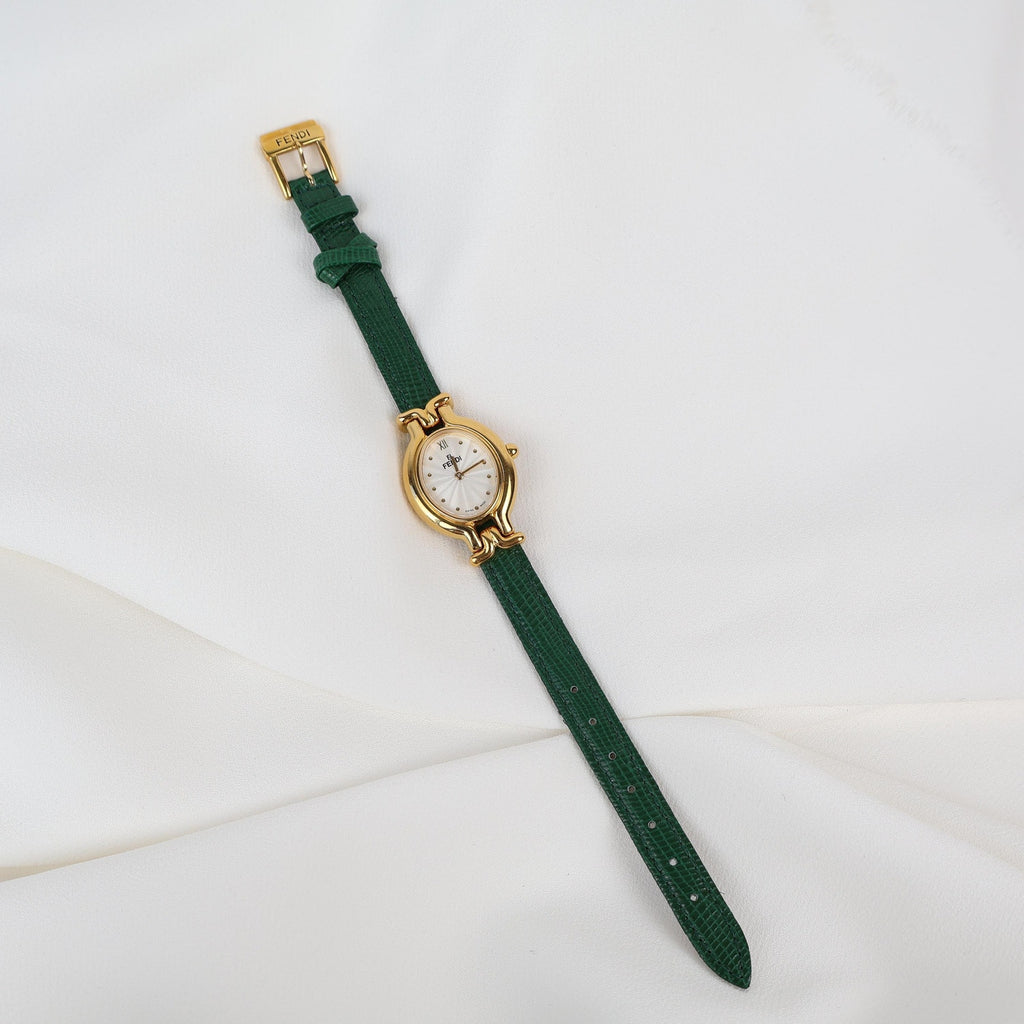 Stunning Vintage Fendi Watch with Interchangeable Leather Straps