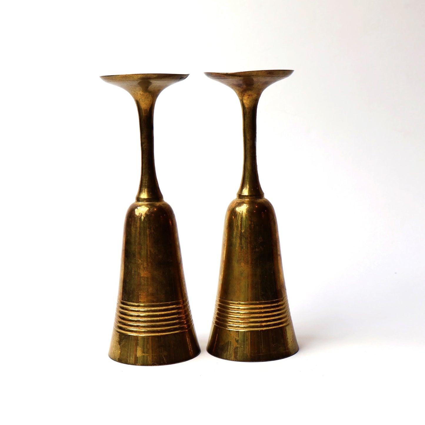 Pair of Brass Champagne Pair of Vintage Brass Glasses