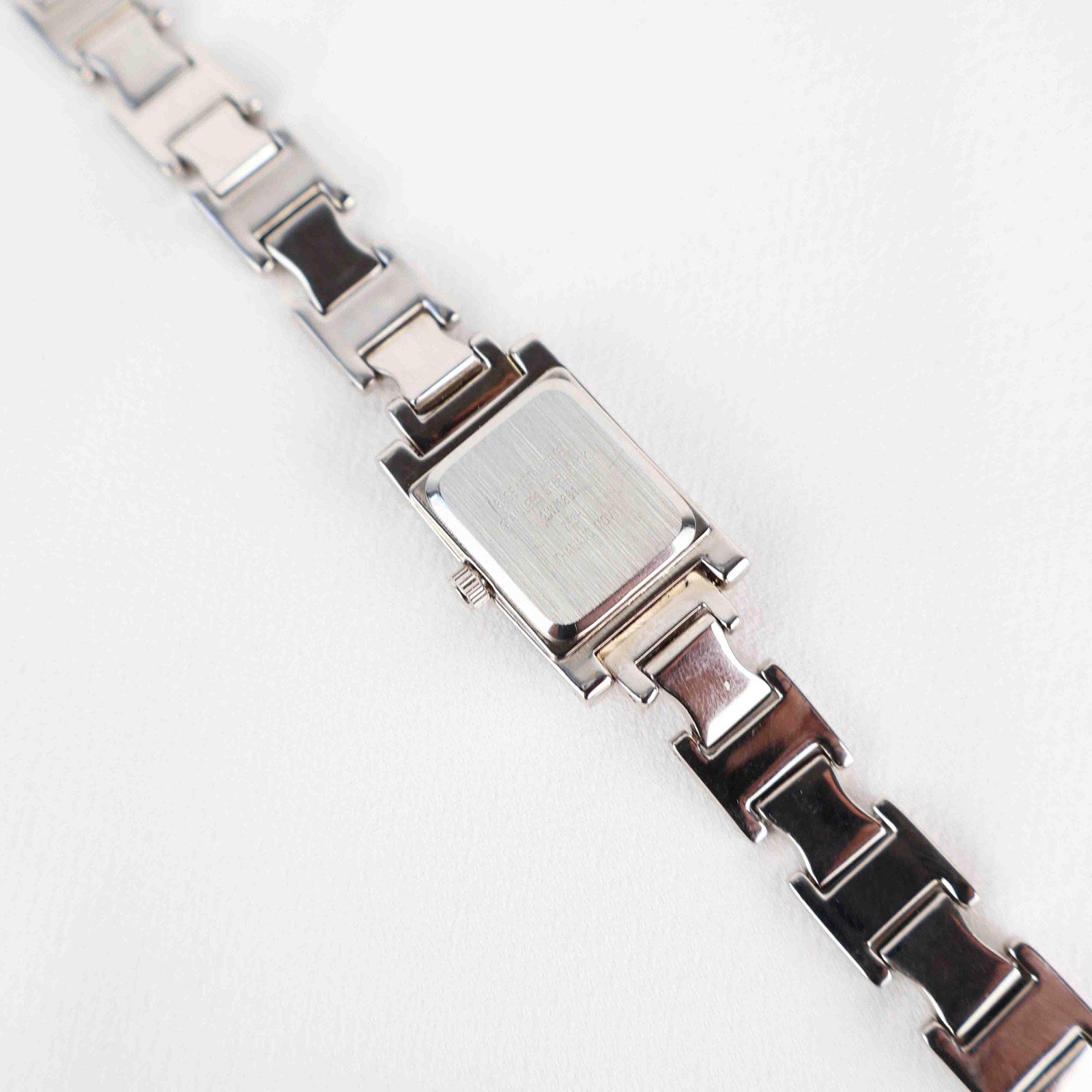 Vintage Nine West Square Face Watch – Silver Tone Bracelet (Working Battery)