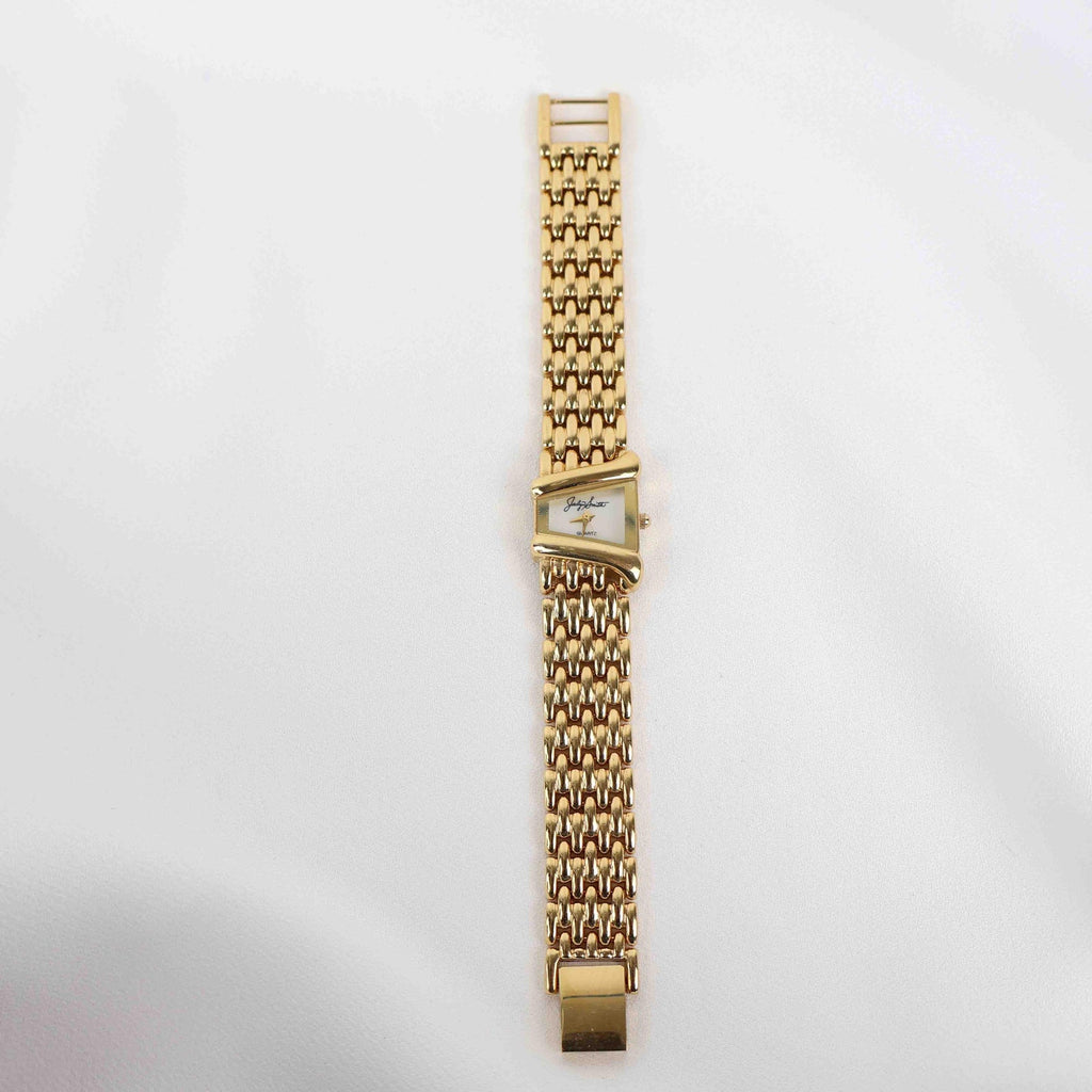 Vintage Jacklyn Smith Watch – Gold Tone Bracelet (Working Battery)