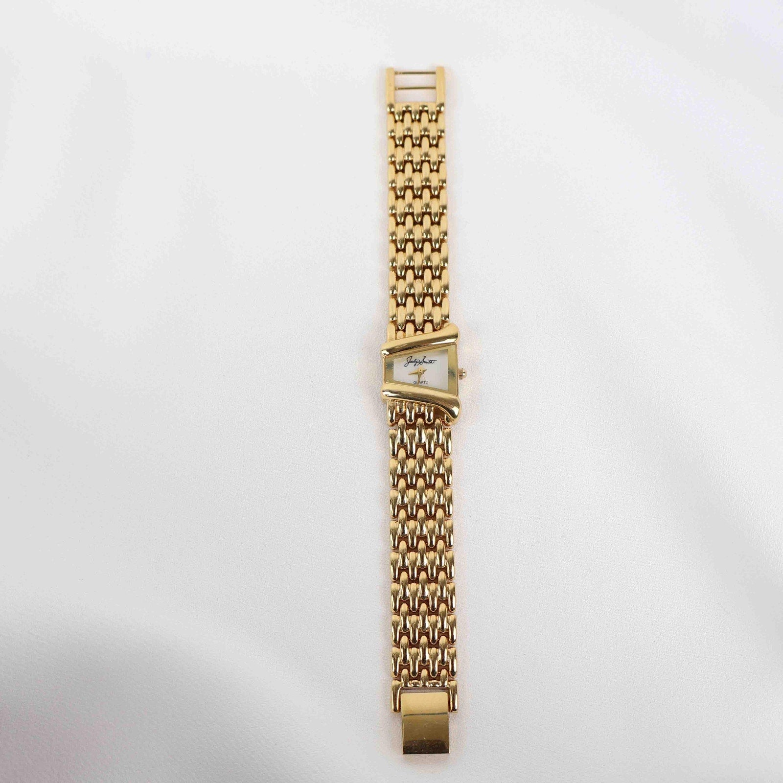 Vintage Jacklyn Smith Watch – Gold Tone Bracelet (Working Battery)