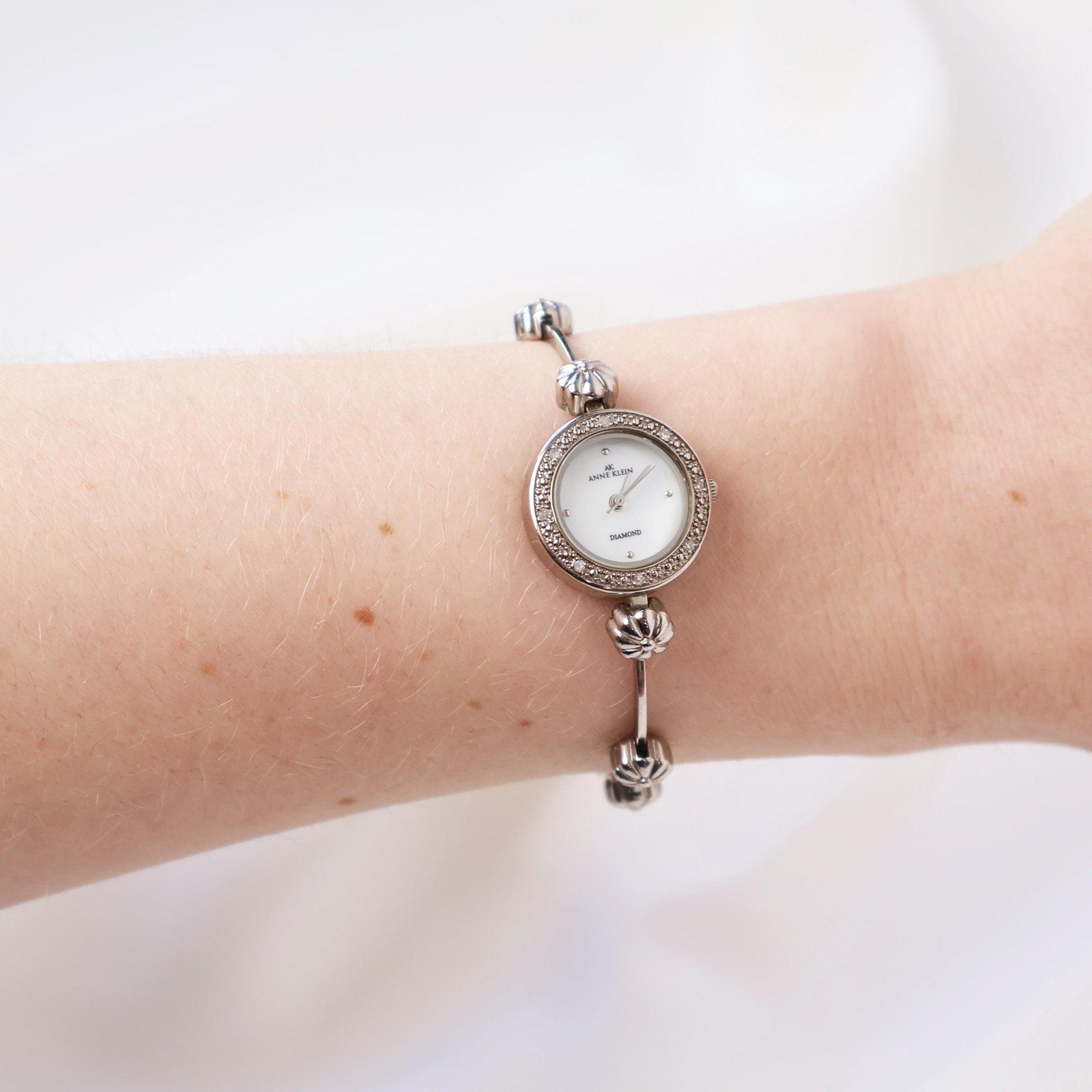 Vintage Anne Klein Silver Bracelet Watch