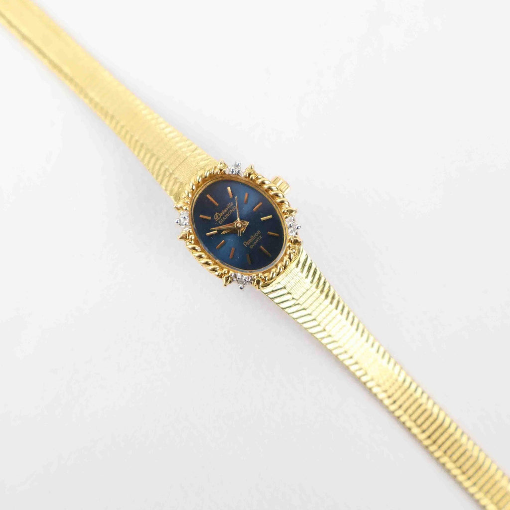 Vintage Armitron Oval Face Watch – Gold Tone Bracelet (Working Battery)