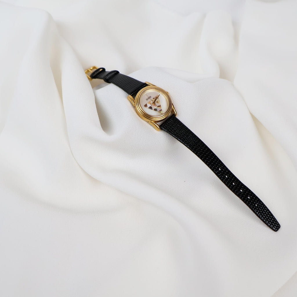 Vintage Leather Strap Guess Watch